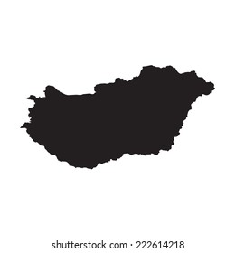 Silhouette of the Country Hungary