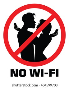 Silhouette of a couple with phones.