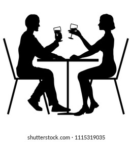 Couple Dinner Restaurant Stock Vectors, Images & Vector Art | Shutterstock