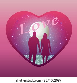 6,018 Couple silhouette moon Images, Stock Photos & Vectors | Shutterstock