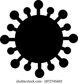 Silhouette Covid-19 coronavirus pandemic vector illustration