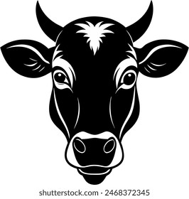 silhouette of a cow farm animal