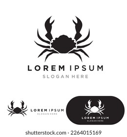 SILHOUETTE CRAB ANIMAL LOGO VEKTOR