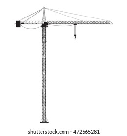 silhouette crane black
