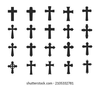 silhouette of the cross of jesus Religious Christians