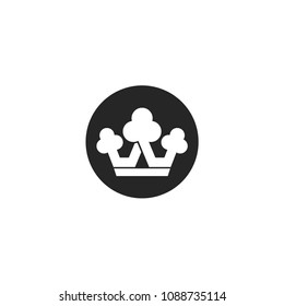 Silhouette crown logo, icon, symbol, ilustration design template