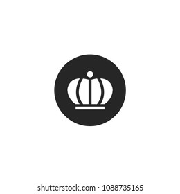 Silhouette crown logo, icon, symbol, ilustration design template
