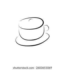 silhouette of a cup of coffee