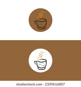 silhouette of cup coffee lover,Coffee cup and heart shapes,coffe logo,coffe icon,Coffee cup logo,hot coffe logo.