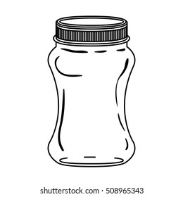 silhouette curved glass container with lid