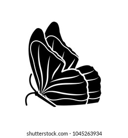 silhouette cute butterfly 