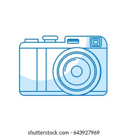 silhouette cute digital camera to take a picture