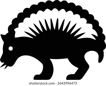silhouette of cute stegosaurus isolated icon vector illustration design