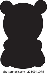 una silueta de linda bea de peluche.