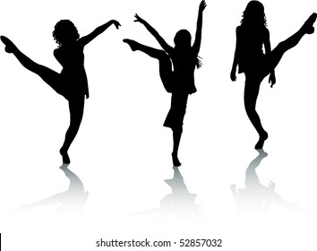 Silhouette dancer