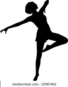 Silhouette dancer