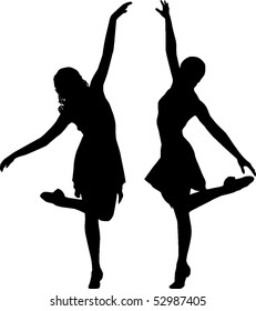 Silhouette dancer