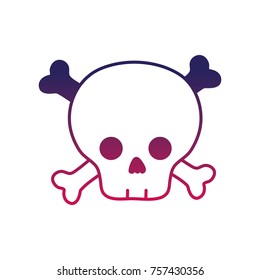 silhouette dancer skull caution alert message