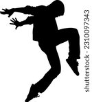 "Silhouette of a Dancer: Vector Illustration"
"Elegant Dancer Silhouette: Vector Artwork"
"Graceful Dance Performer: Silhouette Vector Design"