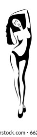 Silhouette dancing ,  ballerina