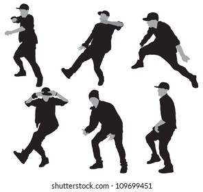 silhouette dancing guy