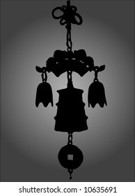 Silhouette of the decorative bell