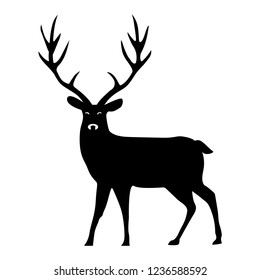 Silhouette of a deer
