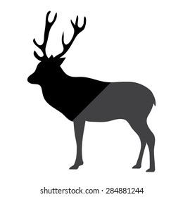 silhouette deer