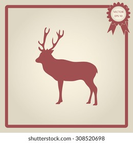 silhouette deer