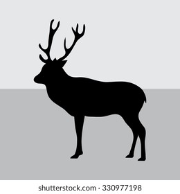 silhouette deer 