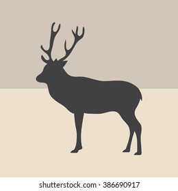 silhouette deer 