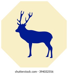 silhouette deer