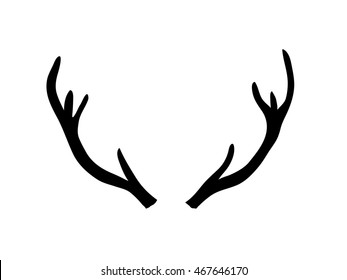 35,974 Reindeer antler silhouette Images, Stock Photos & Vectors ...