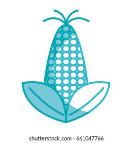 silhouette delicious and healthy corn vegan food