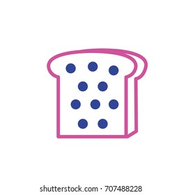 silhouette delicious slice bread food nutriion