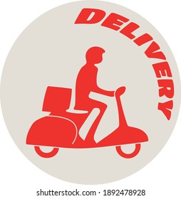 Silhouette Delivery Man Stock Vector (Royalty Free) 1892478928 ...