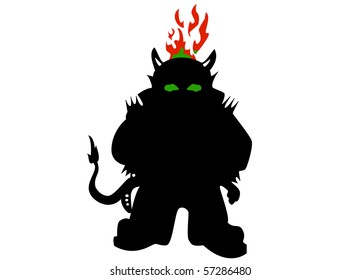 silhouette demon