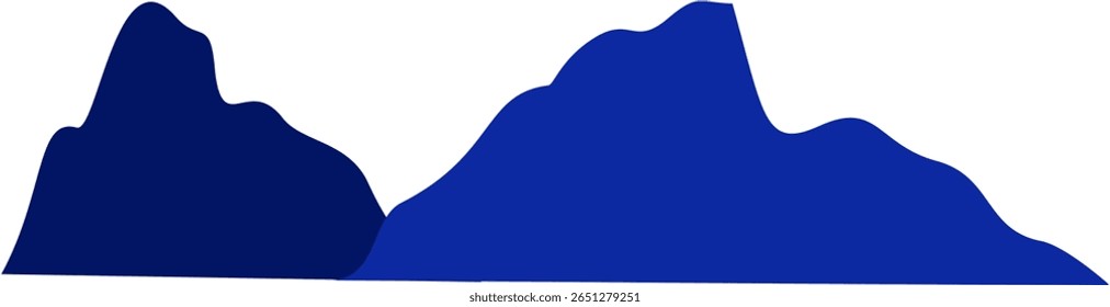 Silhouette Design of Blue Mountain Path