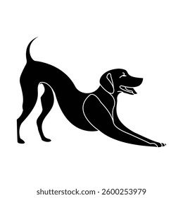 Dog’s Silhouette Design Graceful Guardian.
