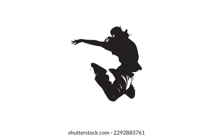 diseño de silueta baile de hip-hop Música de hip-hop danza de la calle, otros, personaje ficticio, mujer,