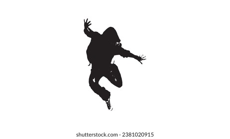 Silhouette-Design Hip-Hop-Tanz Hip-Hop-Musik Street-Tanz, andere, Fictional-Charakter, Frau,