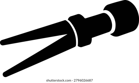 Silhouette design of a professional golf divot repair tool accessory vector