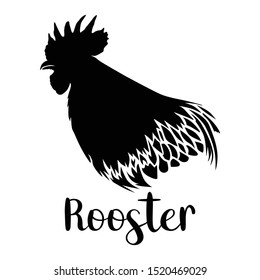 Silhouette Design from the Rooster Head