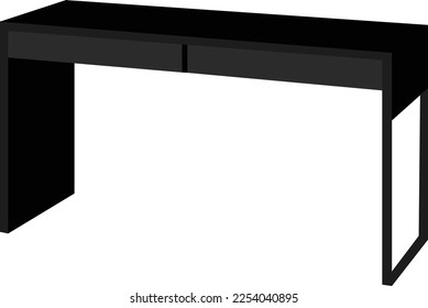 Diseño de ilustración vectorial de escritorio de silueta