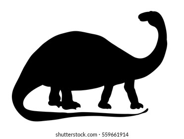 silhouette of a dinosaur