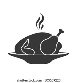 silhouette dish with hot chicken