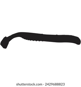 silhouette of a disposable razor