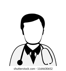 Silhouette of doctor 