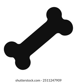 silhouette of dog bone vector design