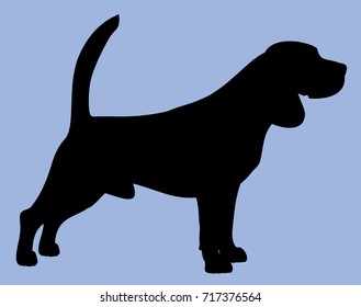 Silhouette of a dog, icon